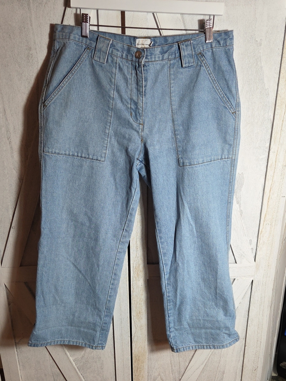 Calvin Klein Jeans 100% Cotton Cropped Jeans Size 12